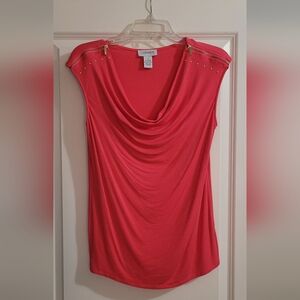 Carmen Marc Valvo Cowl Neck Top